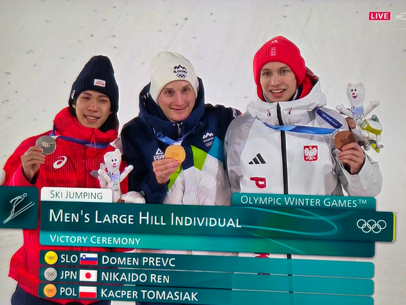 ZIO w Mediolanie/Cortinie: Tomasiak z brązowym medalem na dużej skoczni! Prevc Mistrzem&nbsp;Olimpijskim!